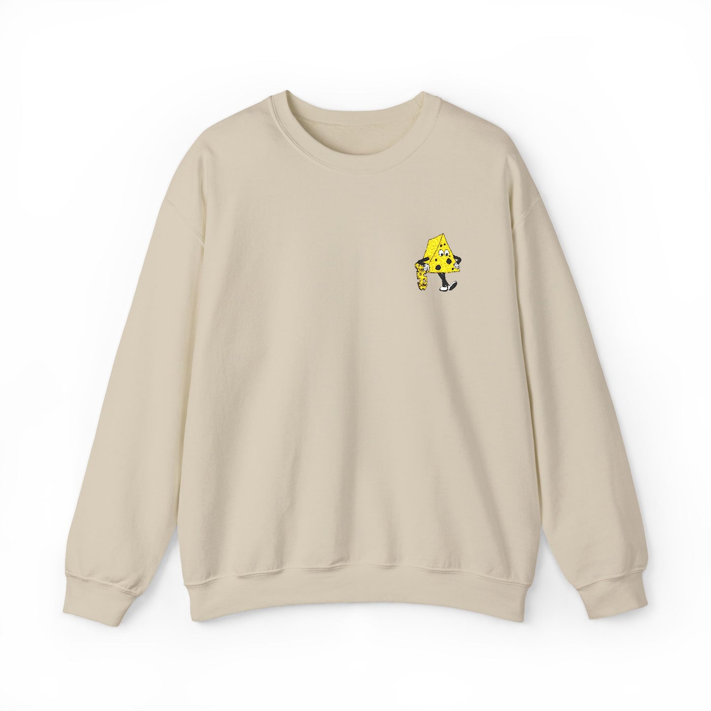 Skateboard Cheeseman Embroidered Crewneck Sweatshirt