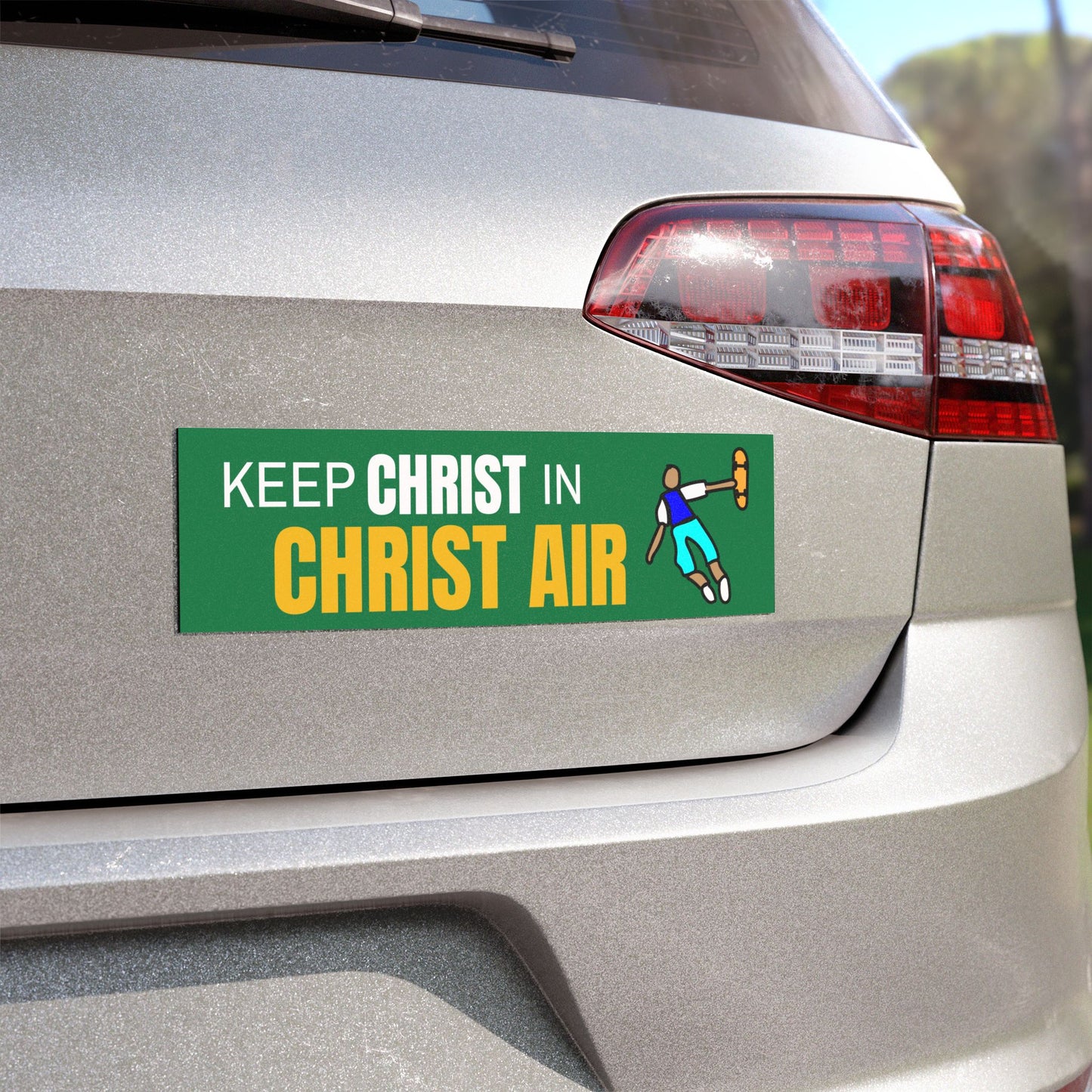 Keep Christ in "Christ Air" car magnet