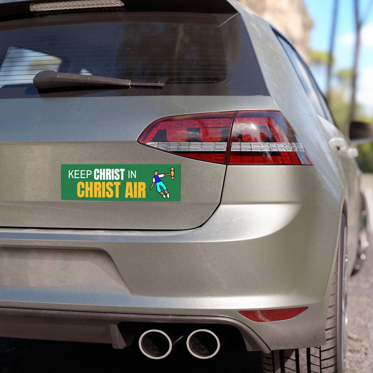 Keep Christ in "Christ Air" car magnet