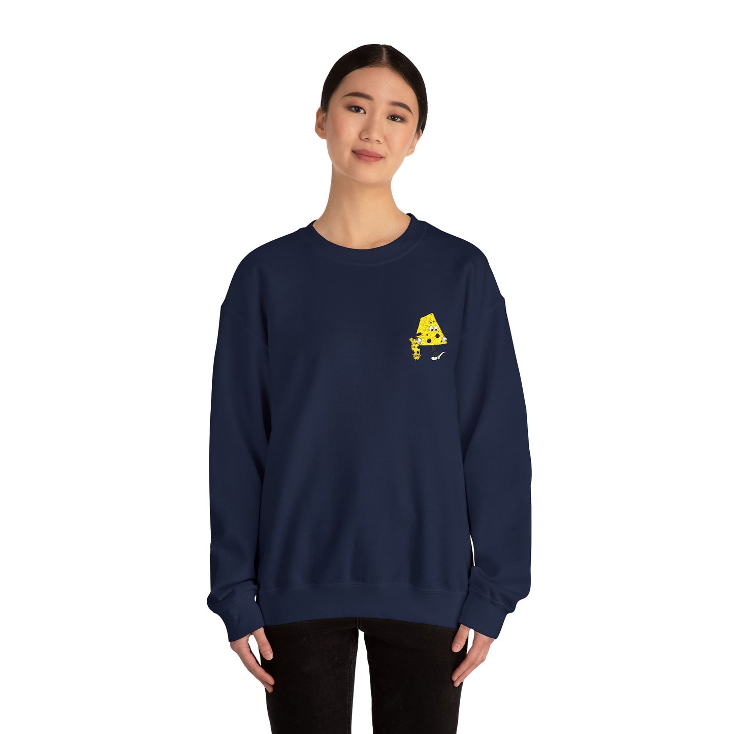 Skateboard Cheeseman Embroidered Crewneck Sweatshirt