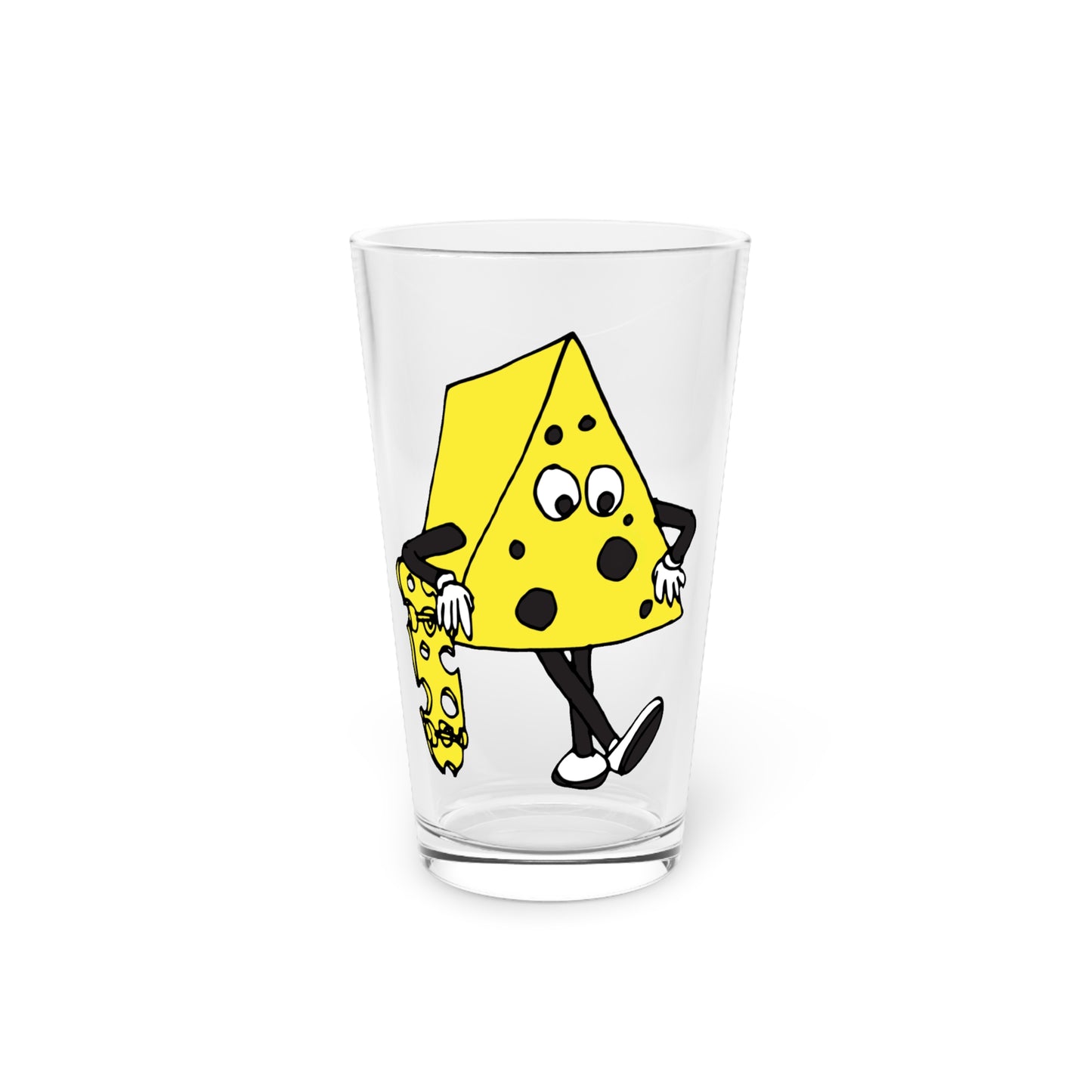 Skateboard Cheeseman Pint Glass, 16oz