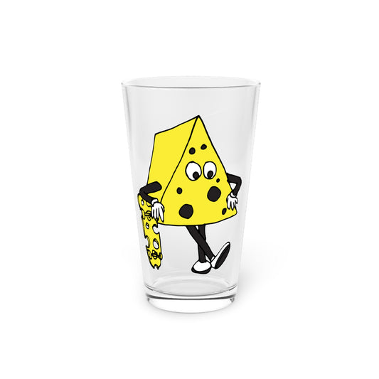 Skateboard Cheeseman Pint Glass, 16oz