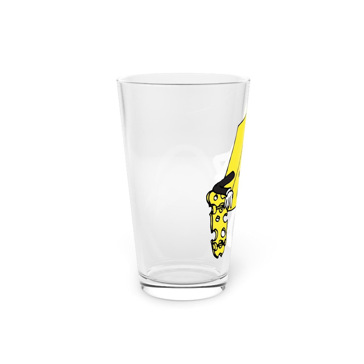 Skateboard Cheeseman Pint Glass, 16oz