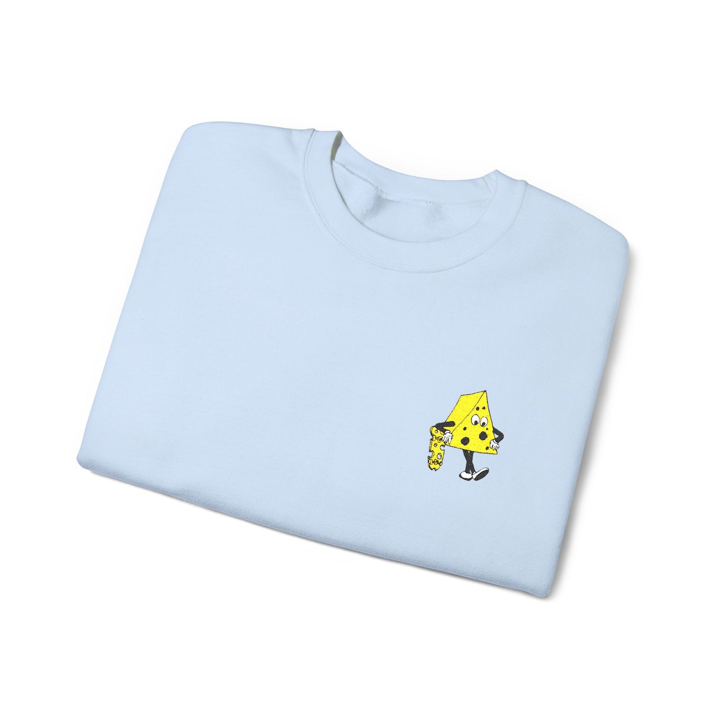 Skateboard Cheeseman Embroidered Crewneck Sweatshirt