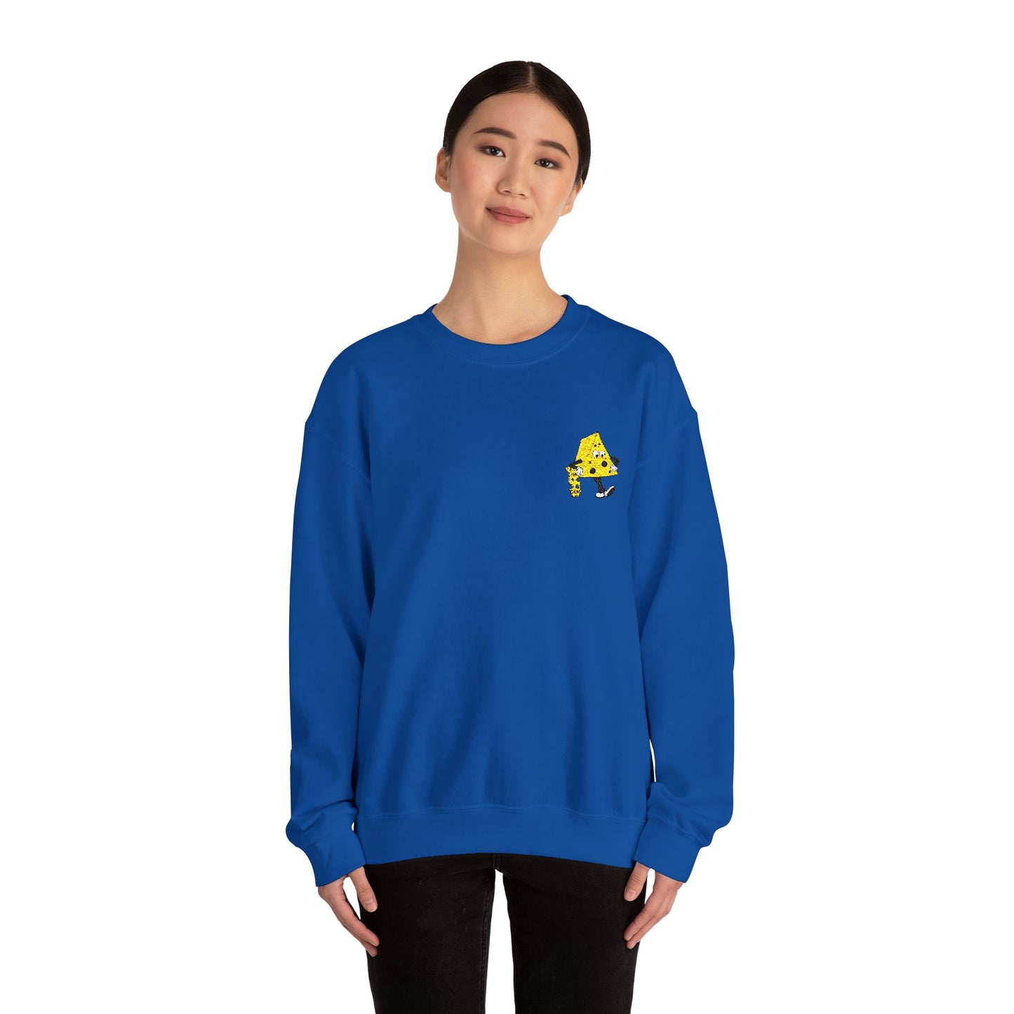 Skateboard Cheeseman Embroidered Crewneck Sweatshirt