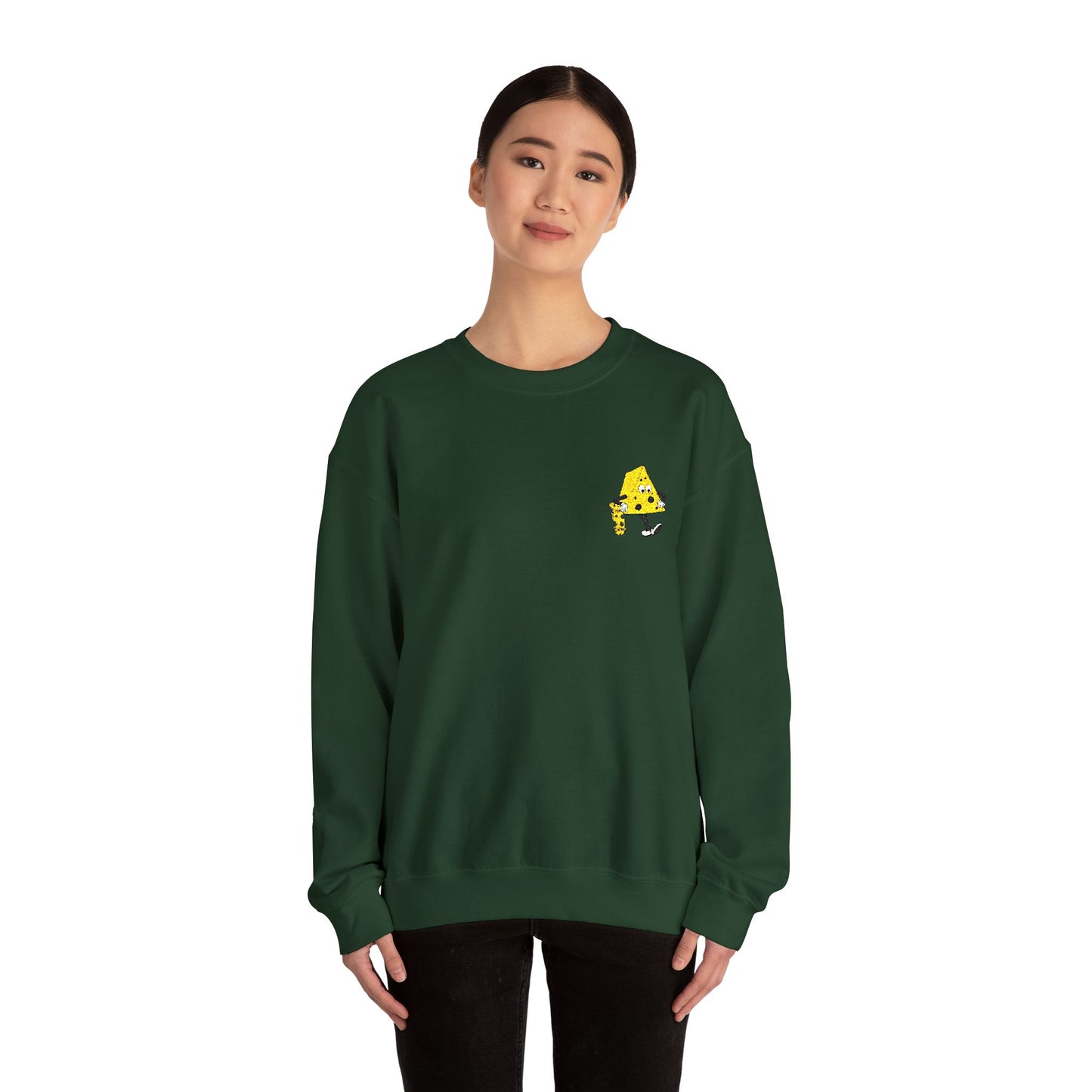 Skateboard Cheeseman Embroidered Crewneck Sweatshirt
