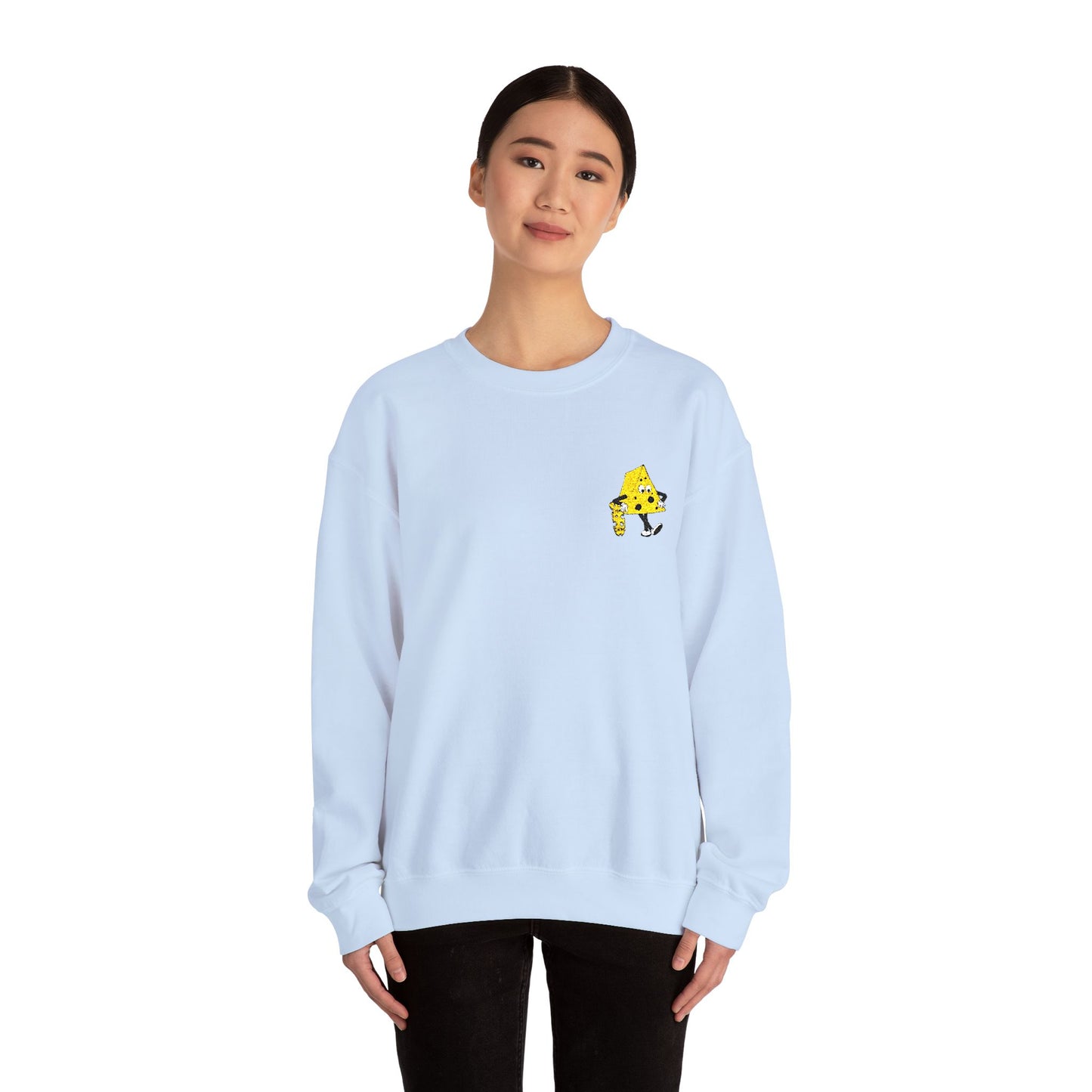 Skateboard Cheeseman Embroidered Crewneck Sweatshirt