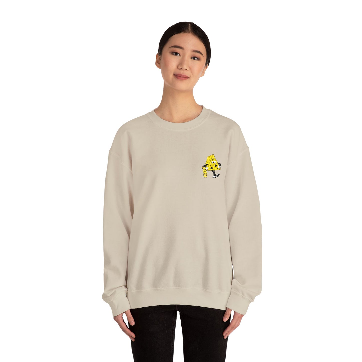 Skateboard Cheeseman Embroidered Crewneck Sweatshirt