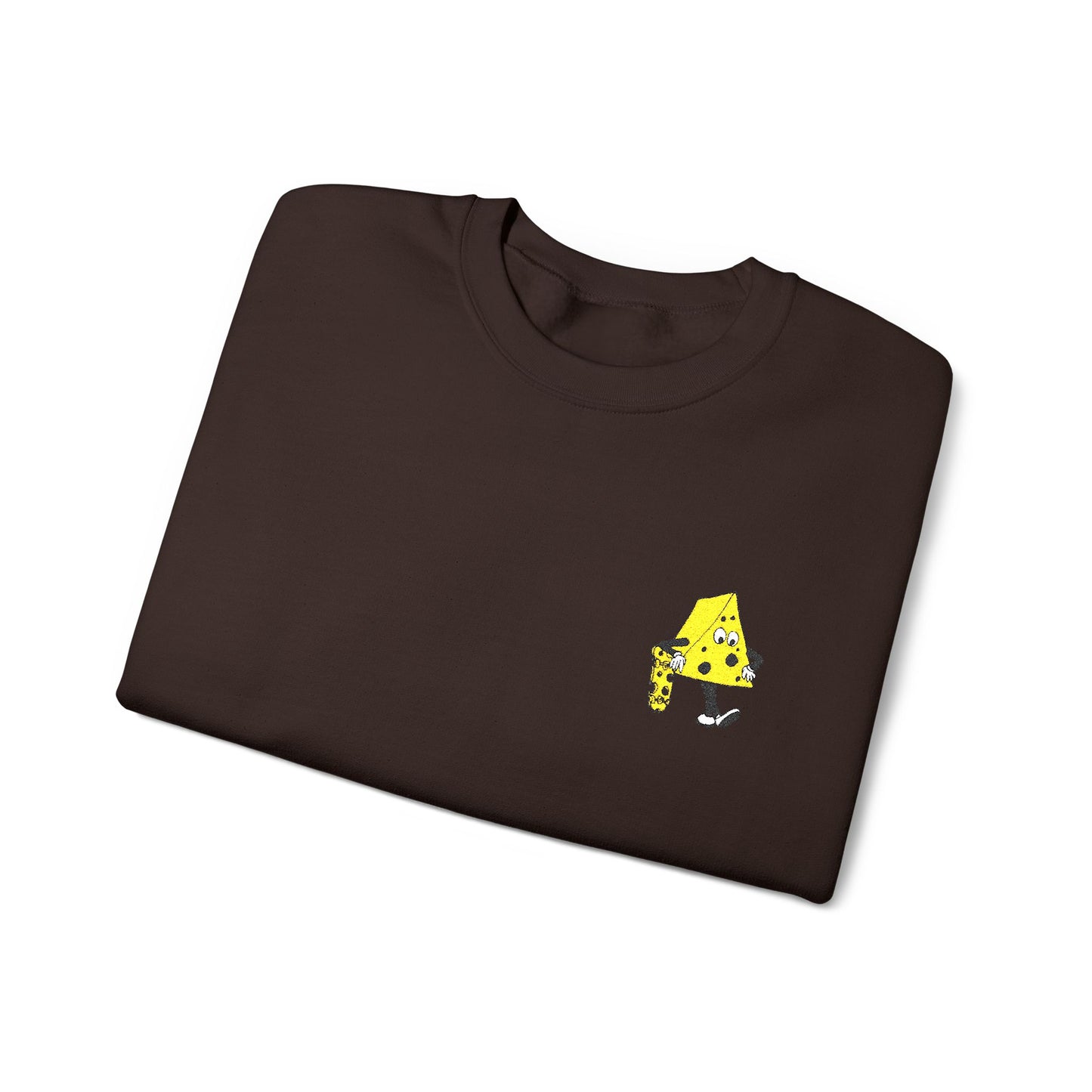 Skateboard Cheeseman Embroidered Crewneck Sweatshirt