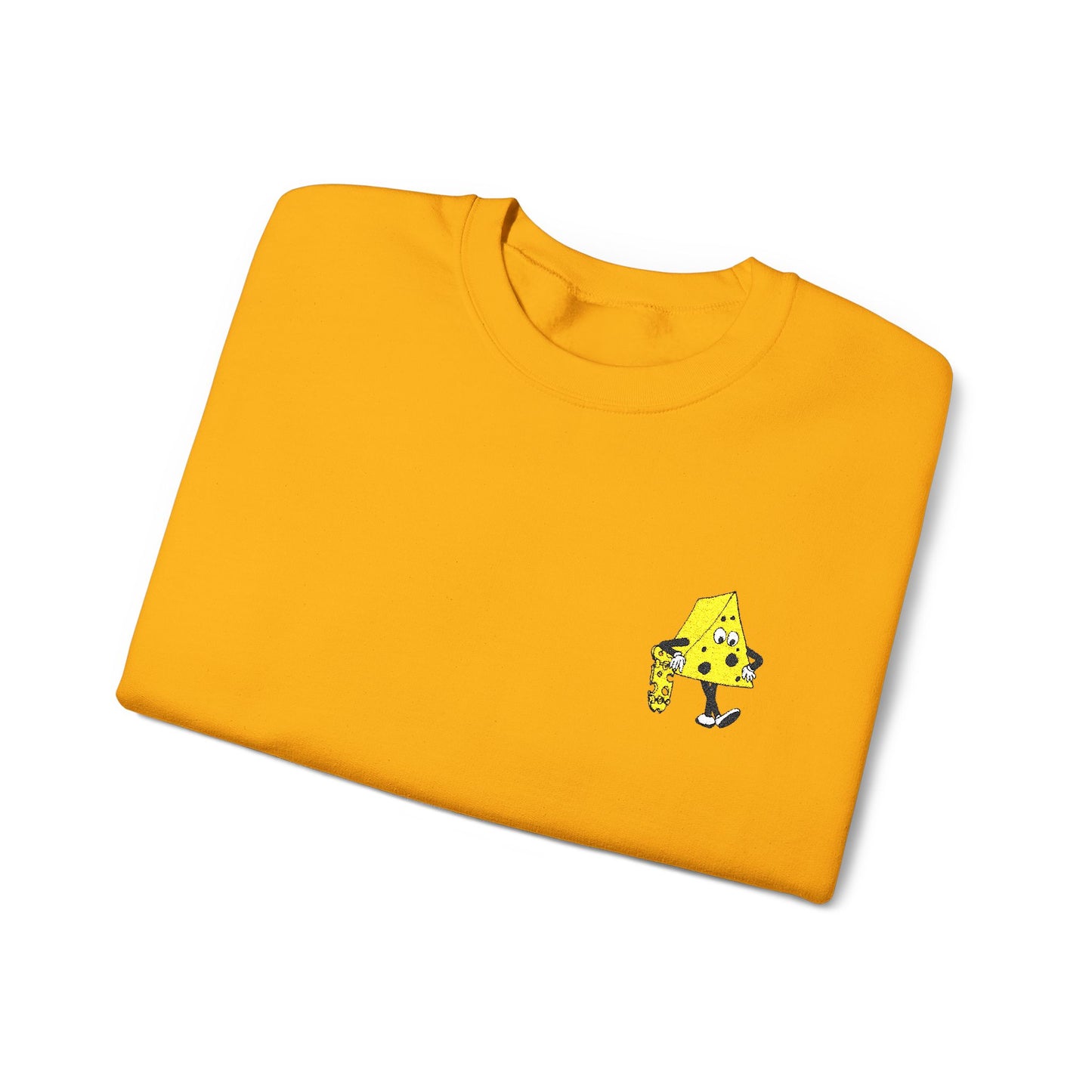 Skateboard Cheeseman Embroidered Crewneck Sweatshirt