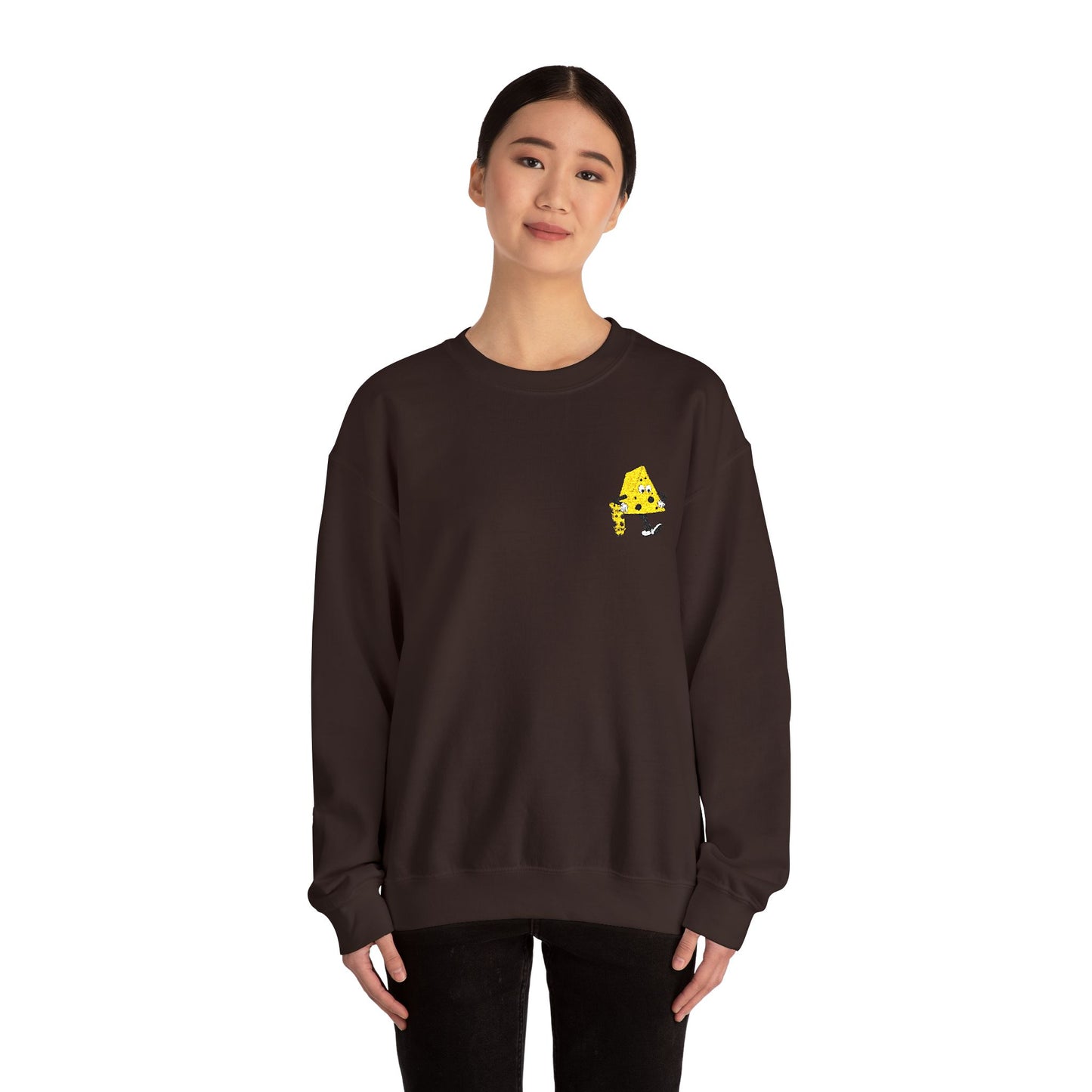Skateboard Cheeseman Embroidered Crewneck Sweatshirt