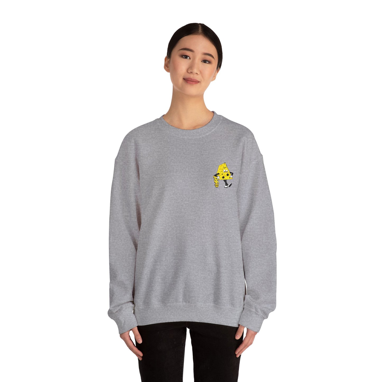 Skateboard Cheeseman Embroidered Crewneck Sweatshirt