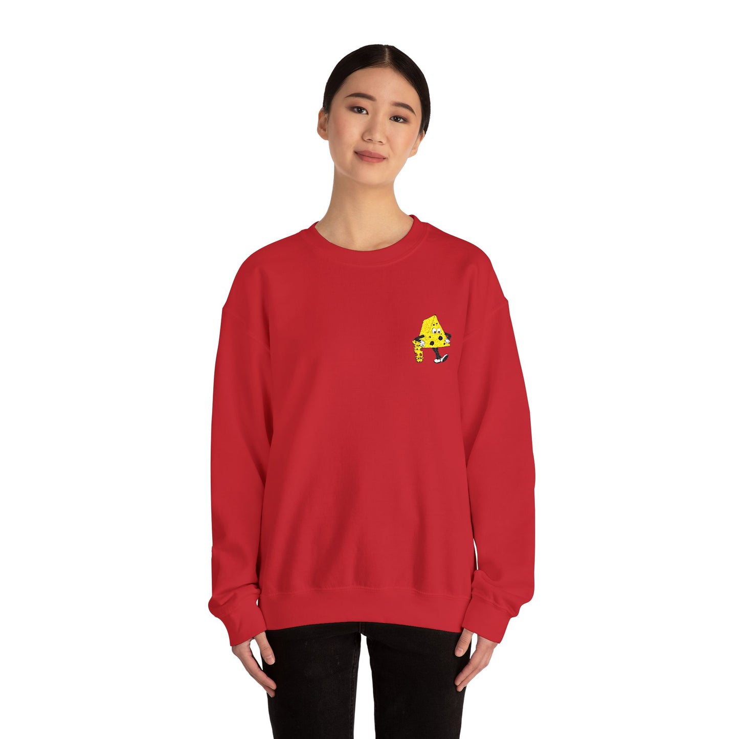 Skateboard Cheeseman Embroidered Crewneck Sweatshirt