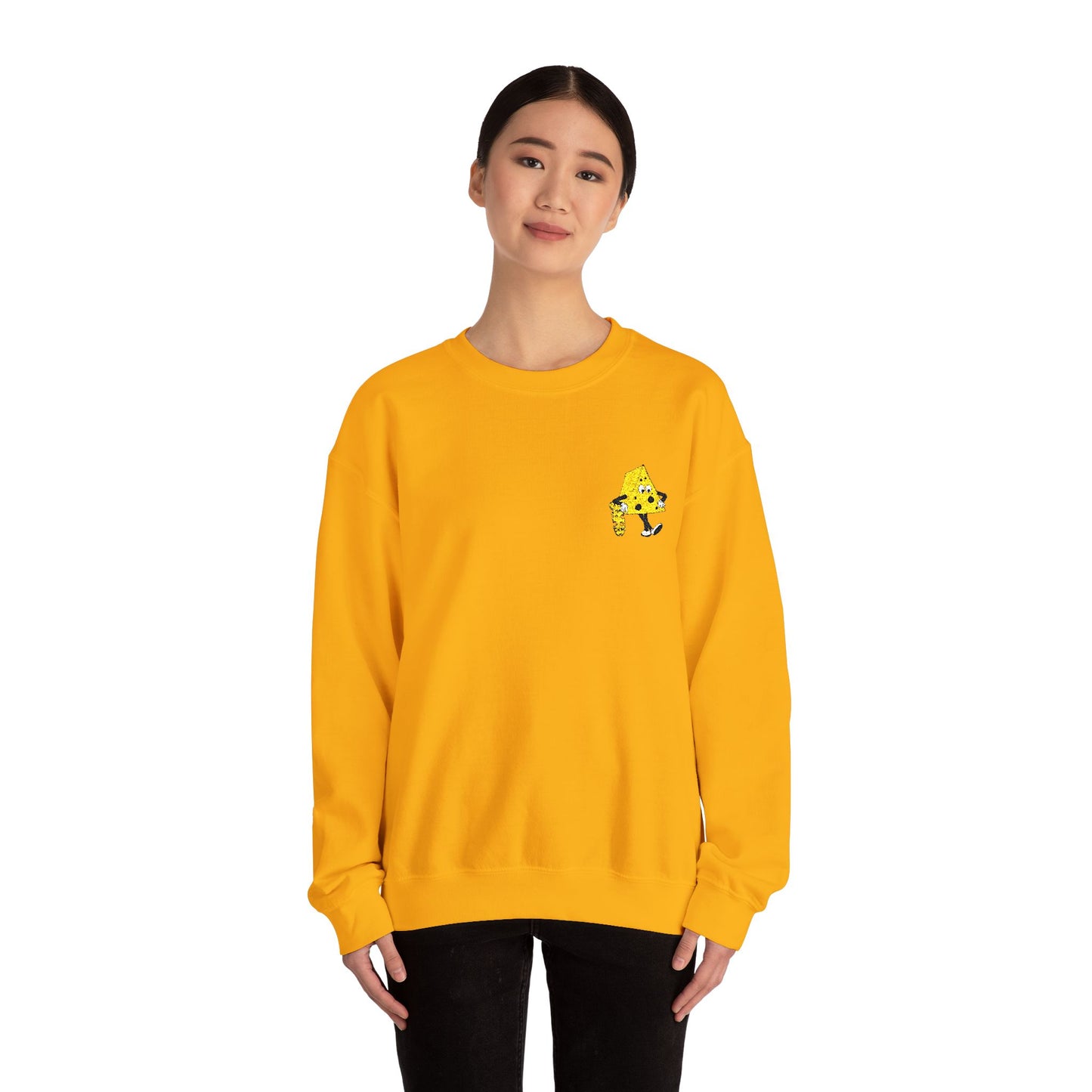 Skateboard Cheeseman Embroidered Crewneck Sweatshirt