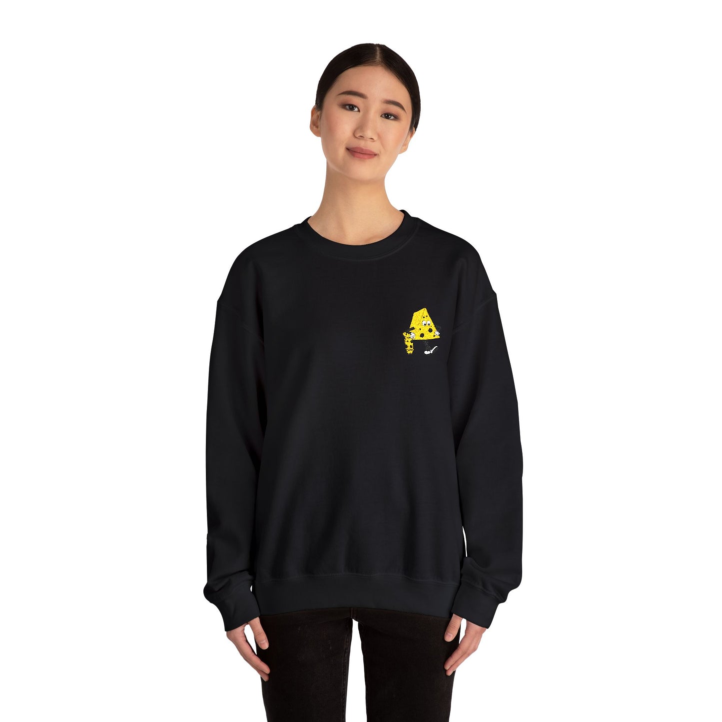 Skateboard Cheeseman Embroidered Crewneck Sweatshirt
