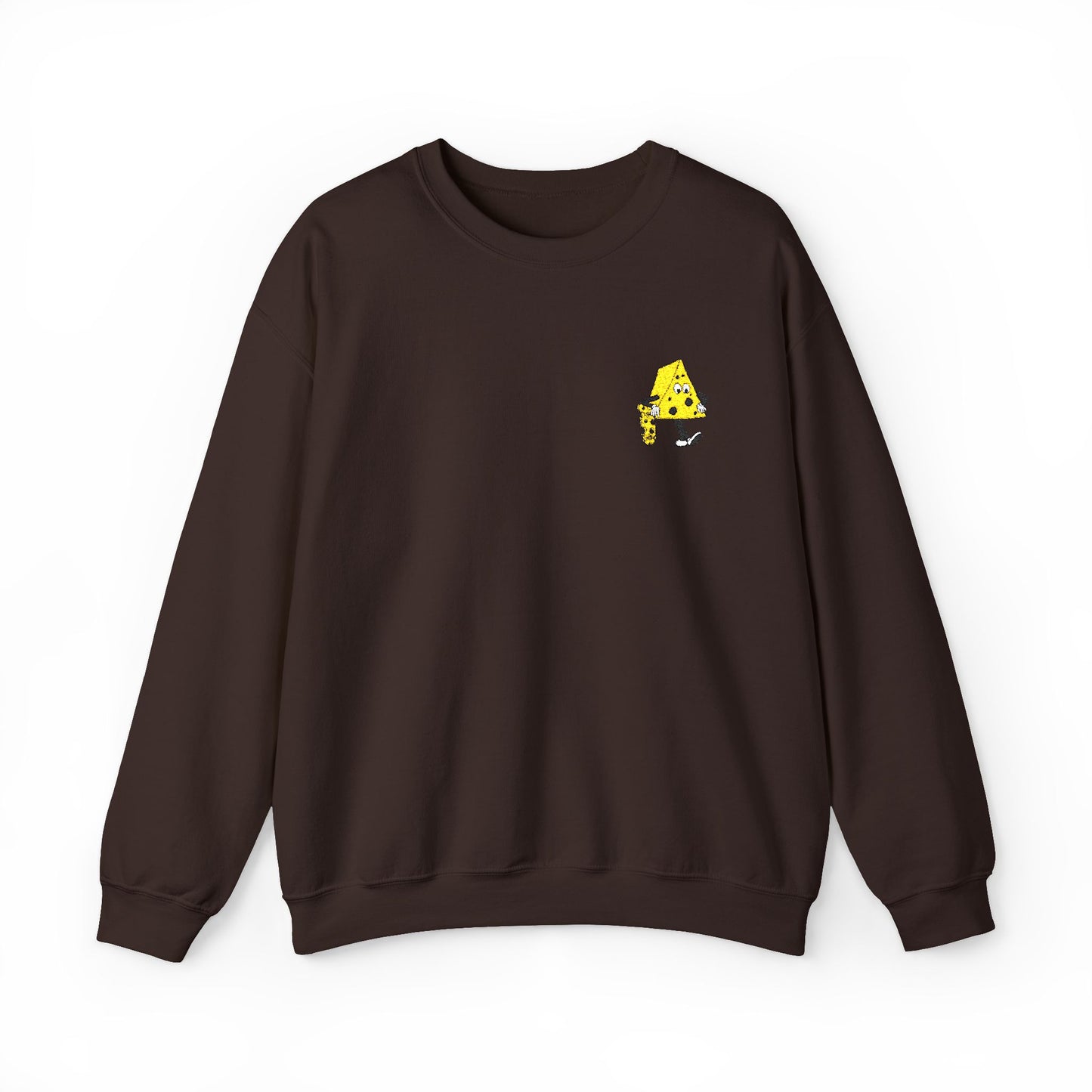 Skateboard Cheeseman Embroidered Crewneck Sweatshirt