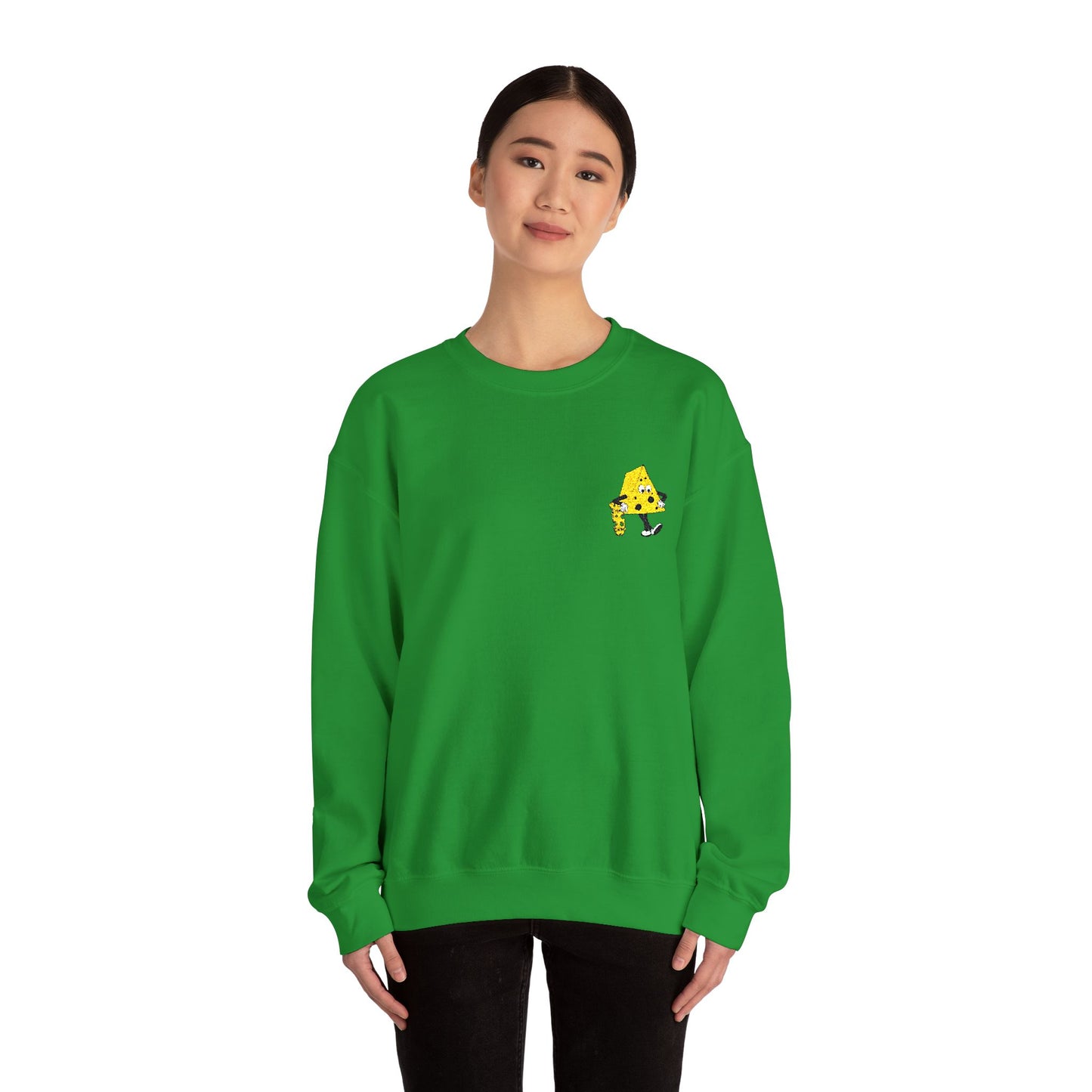 Skateboard Cheeseman Embroidered Crewneck Sweatshirt