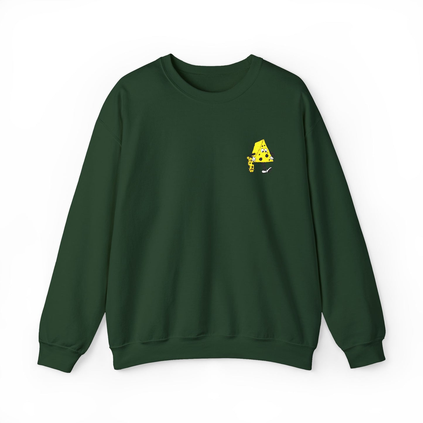 Skateboard Cheeseman Embroidered Crewneck Sweatshirt