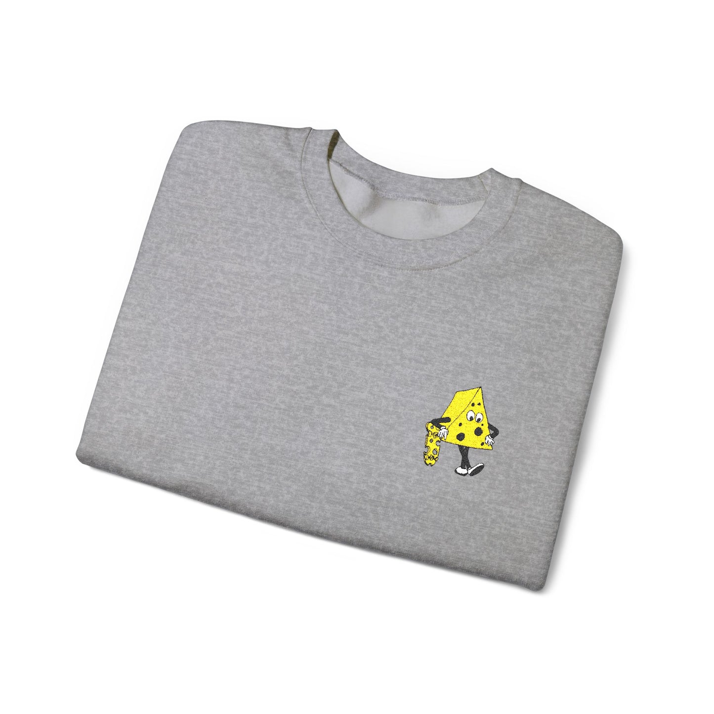 Skateboard Cheeseman Embroidered Crewneck Sweatshirt