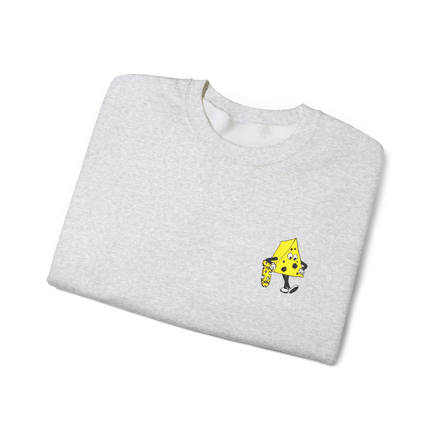 Skateboard Cheeseman Embroidered Crewneck Sweatshirt
